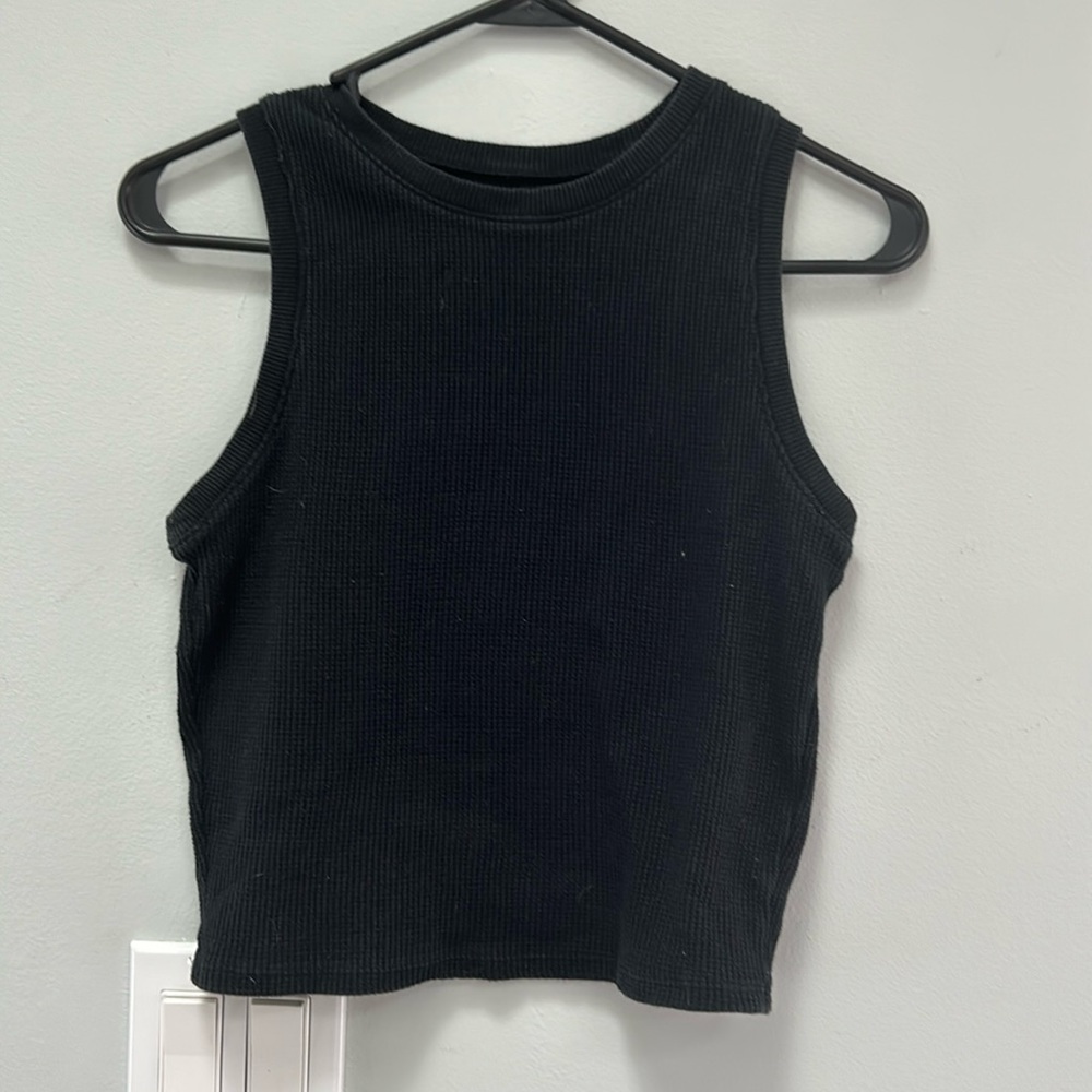 Black tank top